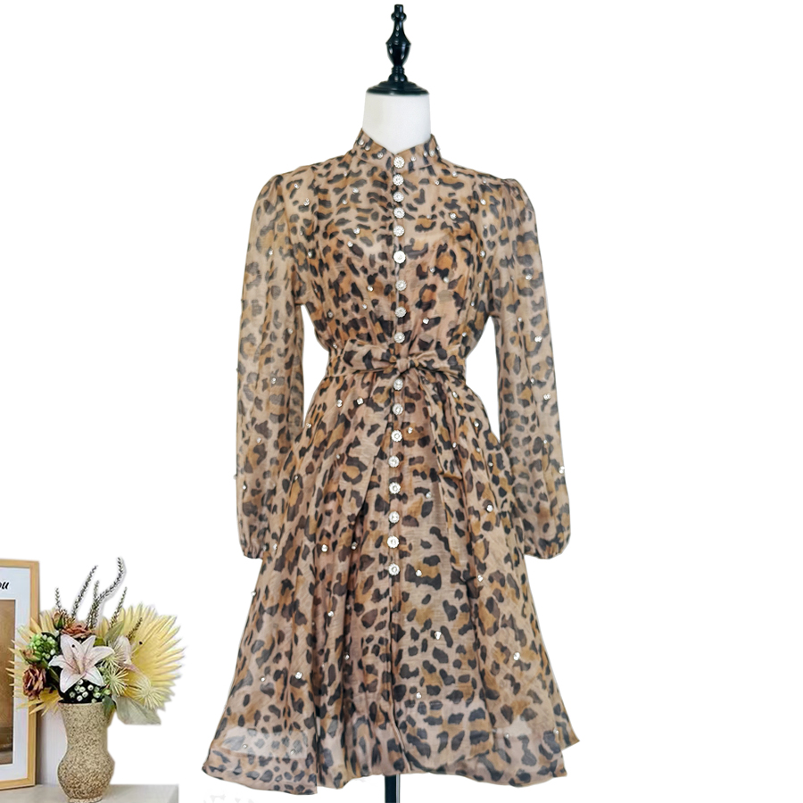 Real shot of 18 color Australian elegant stand up collar single breasted waist slimming short skirt dress with printed suspender Real shot of 18 color Australian elegant stand up collar single breasted waist slimming short skirt dress with printed suspender