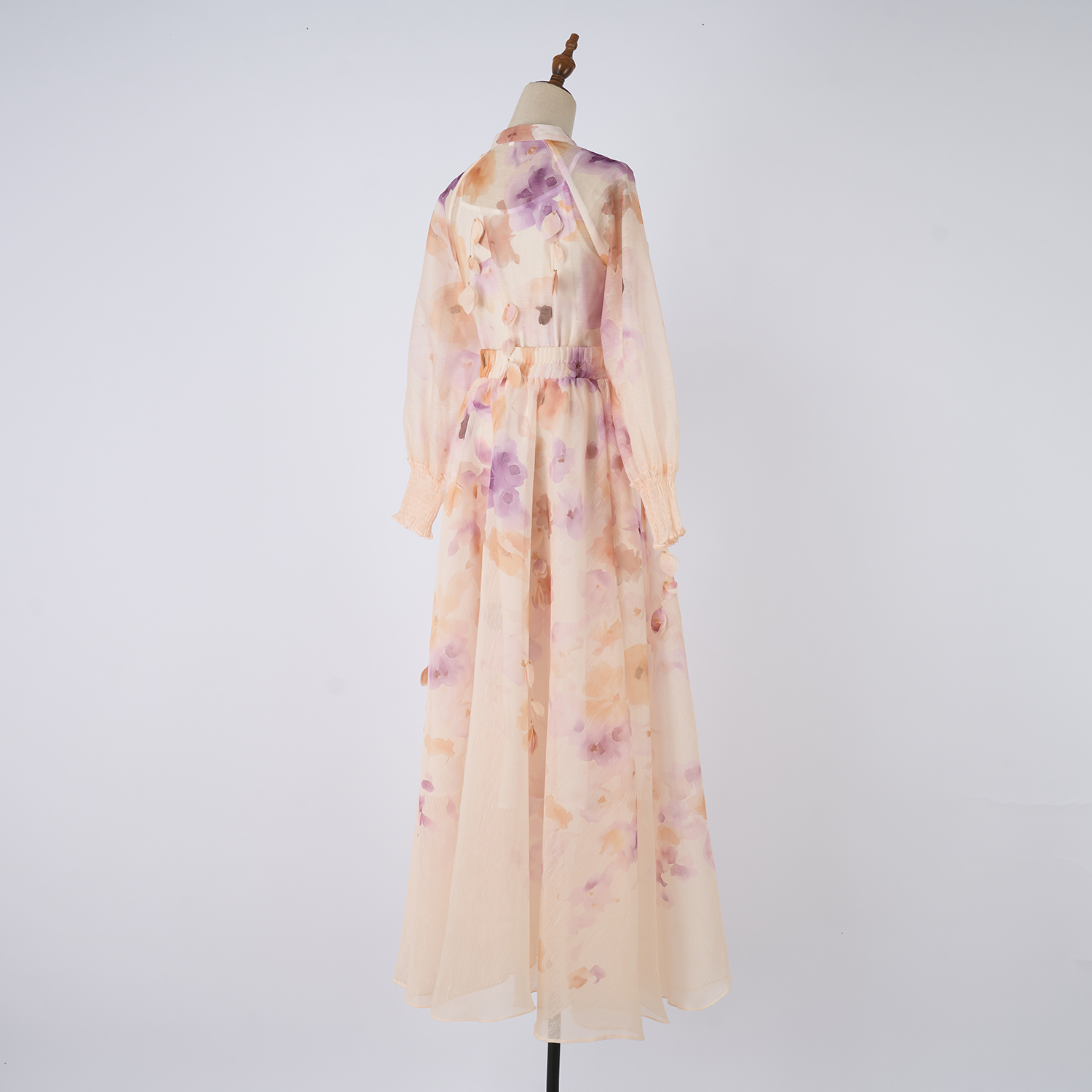 Real shooting new floral print women's shirt+waist cinching slimming A-line skirt set Real shooting new floral print women's shirt+waist cinching slimming A-line skirt set