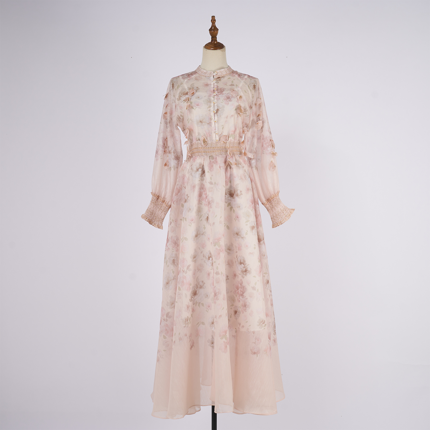 Real shooting new floral print women's shirt+waist cinching slimming A-line skirt set Real shooting new floral print women's shirt+waist cinching slimming A-line skirt set