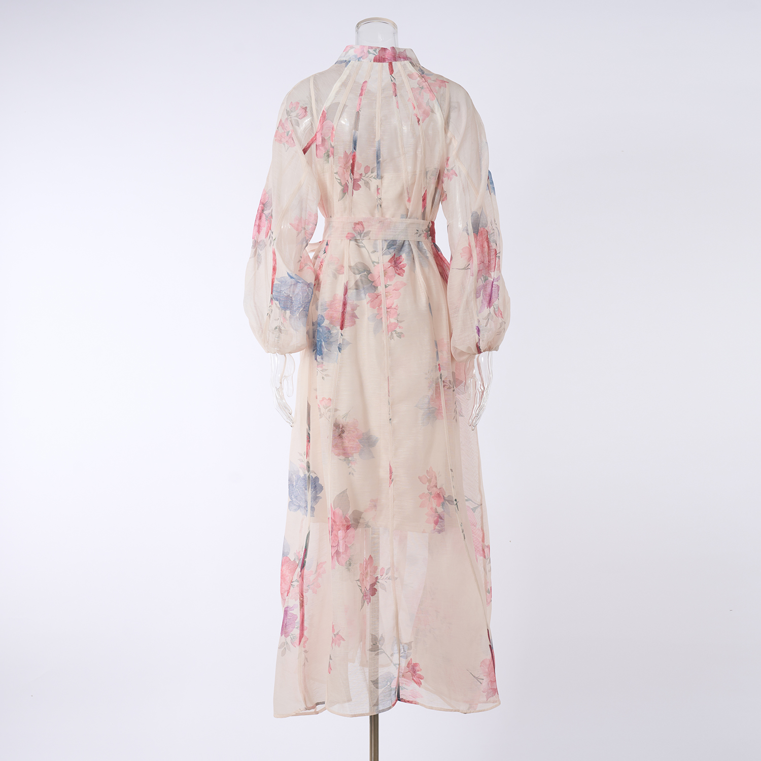 New Fashionable Light Luxury Buckle Printed Shoulder Slip Long Sleeve Long Dress Round Neck Slimming Two Piece Set New Fashionable Light Luxury Buckle Printed Shoulder Slip Long Sleeve Long Dress Round Neck Slimming Two Piece Set