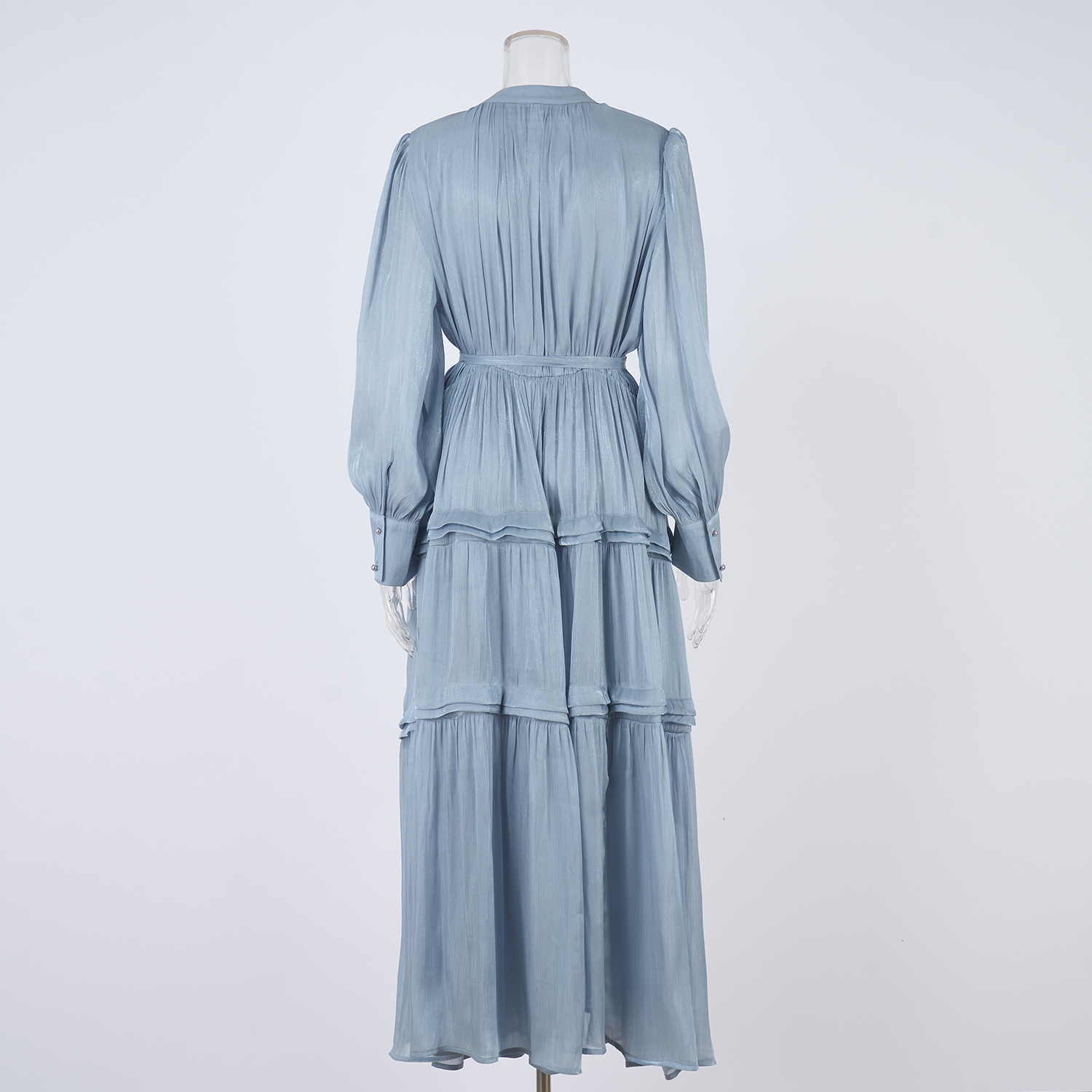 Real shooting of European and American style autumn new women's long sleeved dress with loose waist and slimming temperament long skirt in 8 colors Real shooting of European and American style autumn new women's long sleeved dress with loose waist and slimming temperament long skirt in 8 colors