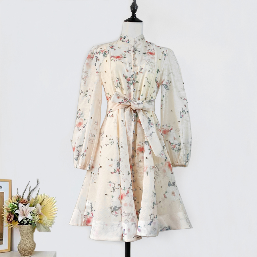 Real shooting French elegant date party big display small skirt blingbling nail bead umbrella skirt dress for women Real shooting French elegant date party big display small skirt blingbling nail bead umbrella skirt dress for women