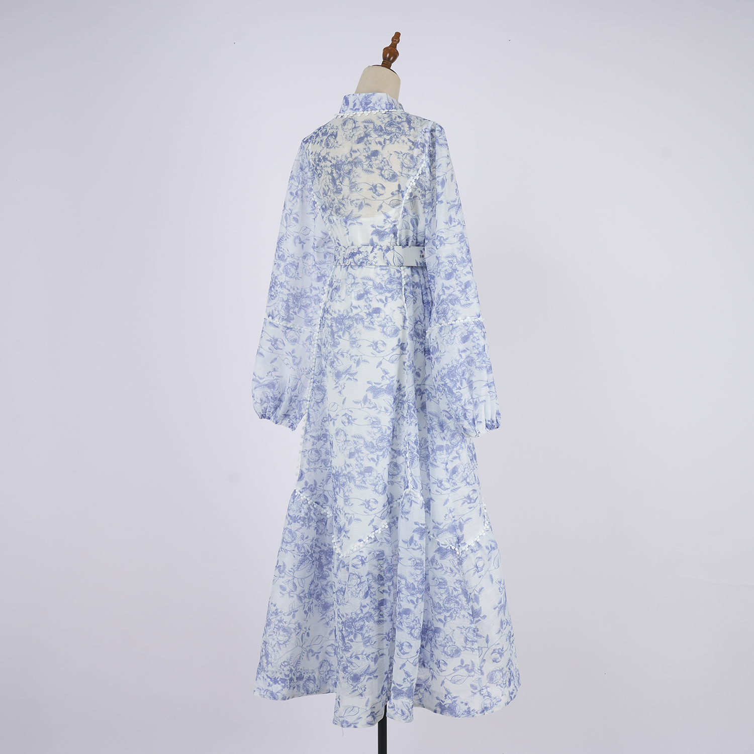 Real shot Australian retro print French elegant ultra long lace lace patchwork dress with large skirt Real shot Australian retro print French elegant ultra long lace lace patchwork dress with large skirt