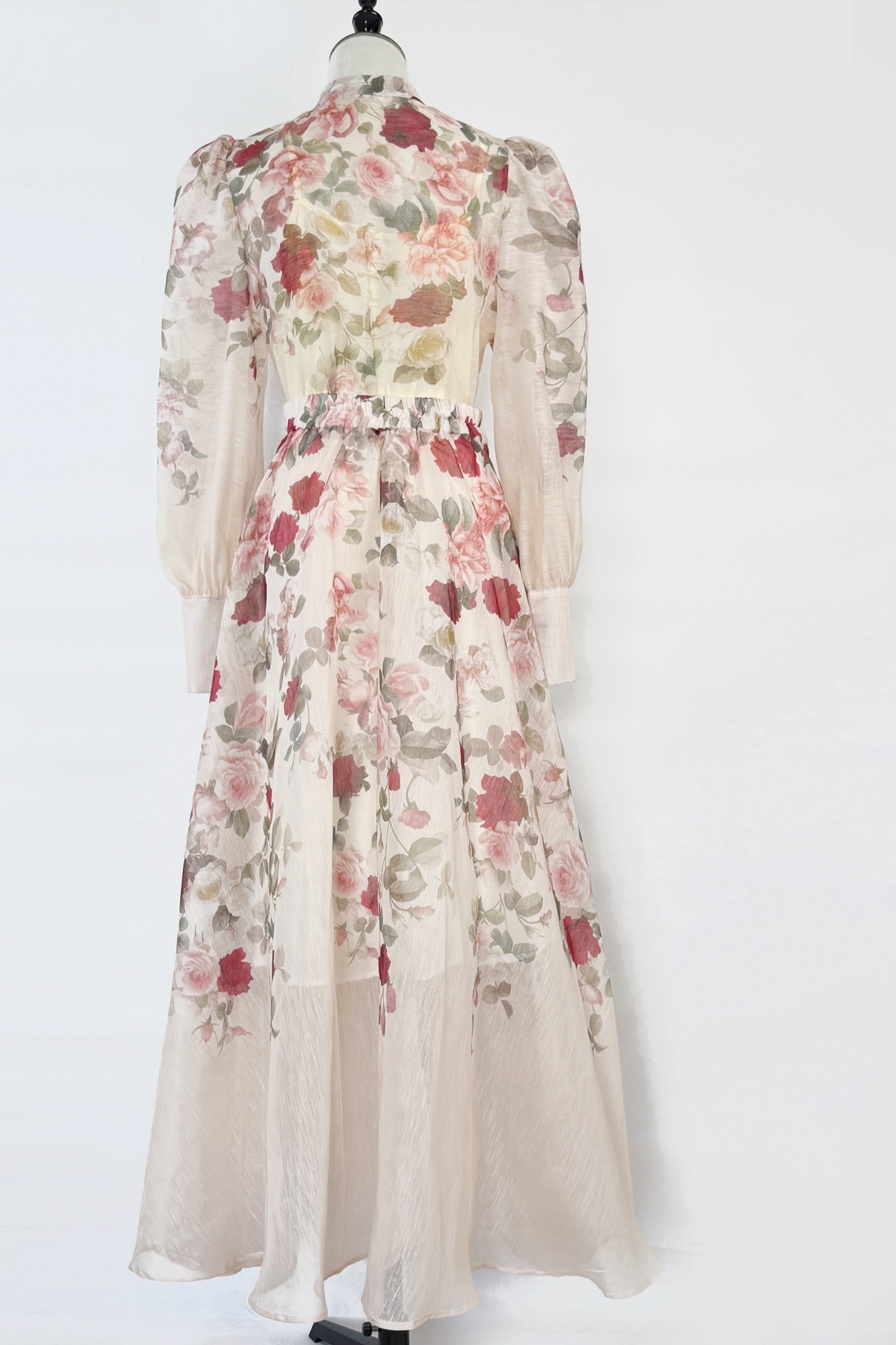 Real shot of European and American retro printed elegant and fashionable single breasted shirt, high waist super large swing skirt set, skirt length Real shot of European and American retro printed elegant and fashionable single breasted shirt, high waist super large swing skirt set, skirt length