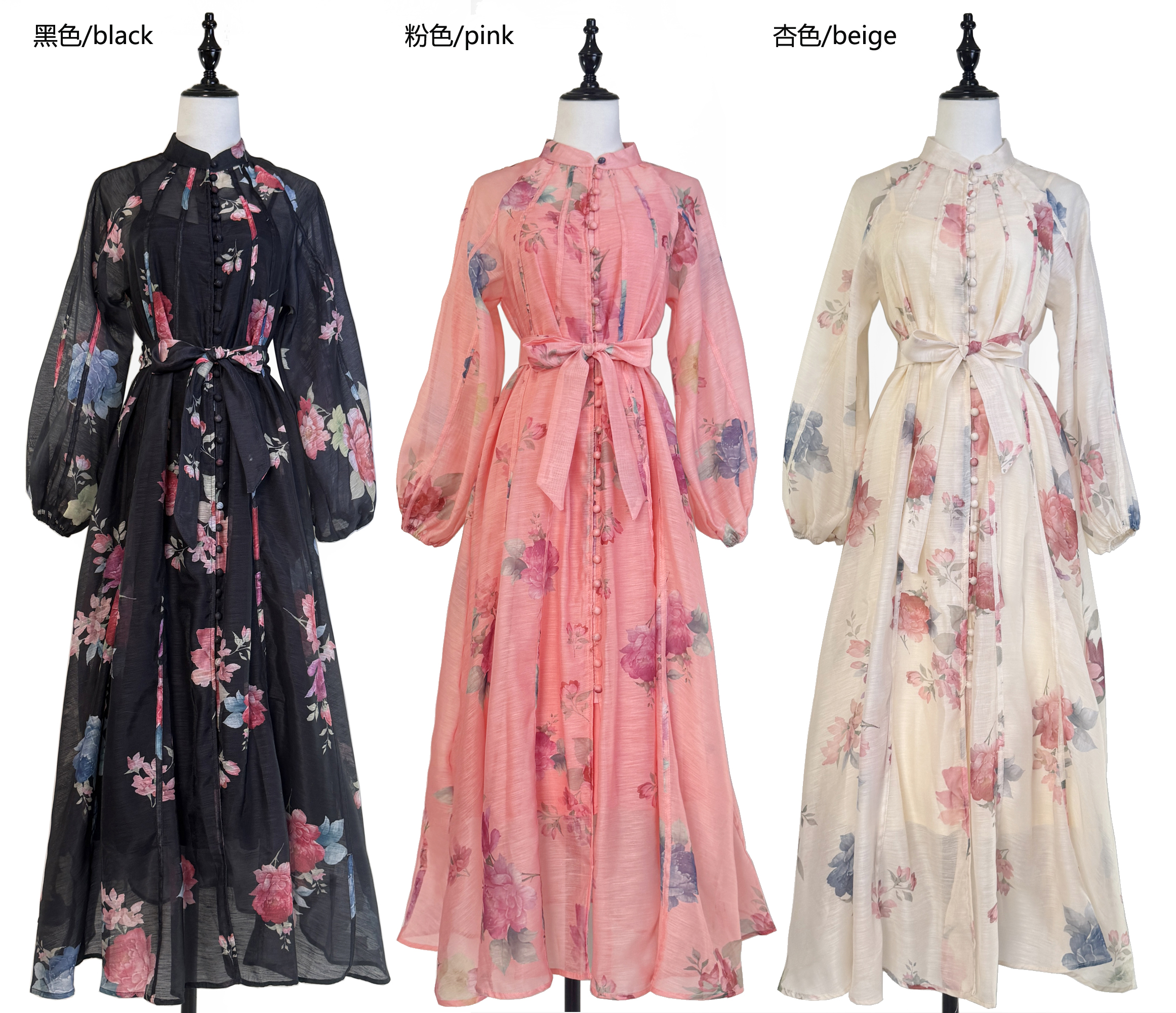 Real time shooting of French black floral dress for tea break, 2025 new high cold imperial style, niche and exquisite skirt Real time shooting of French black floral dress for tea break, 2025 new high cold imperial style, niche and exquisite skirt