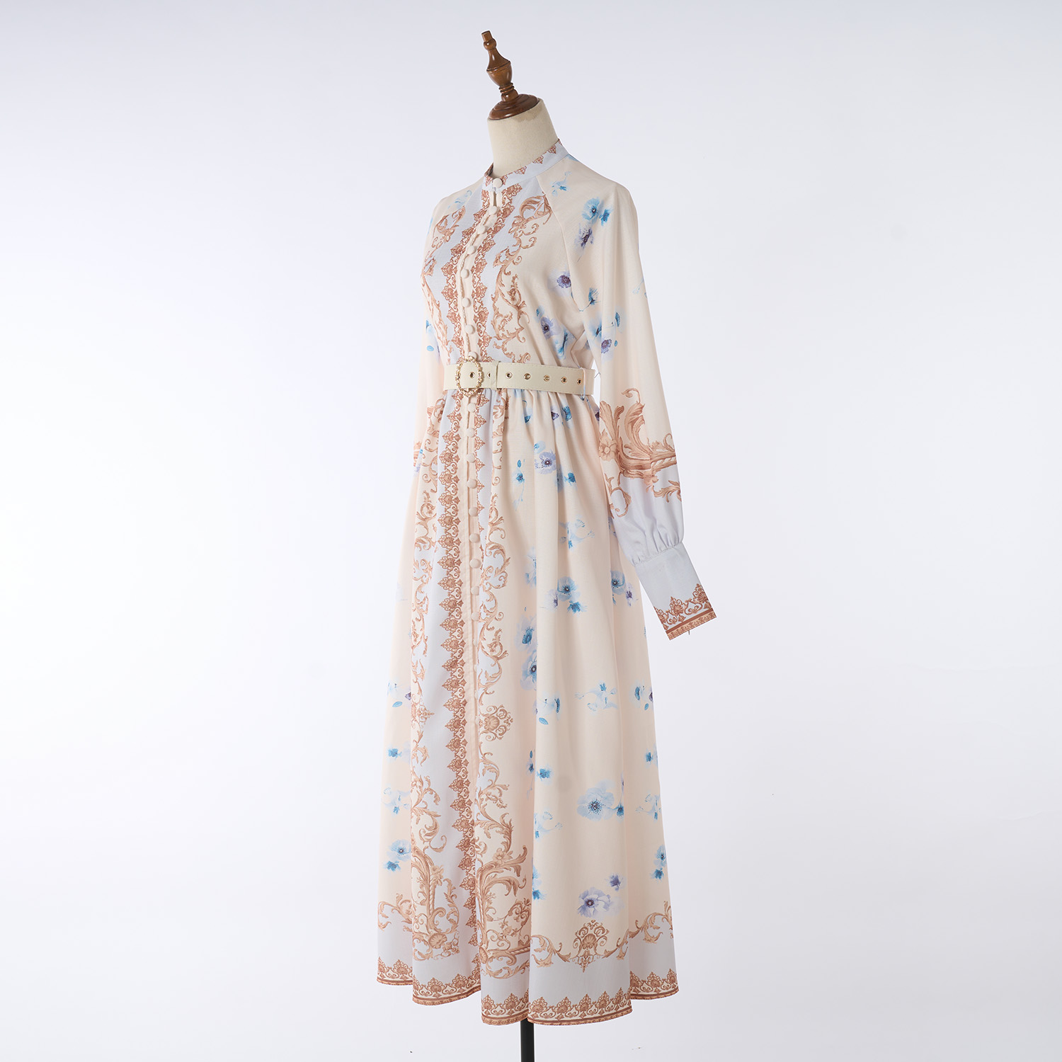 Real shot of Australian niche 2025 new off shoulder exquisite printed suspender V-neck high waisted fairy dress Real shot of Australian niche 2025 new off shoulder exquisite printed suspender V-neck high waisted fairy dress