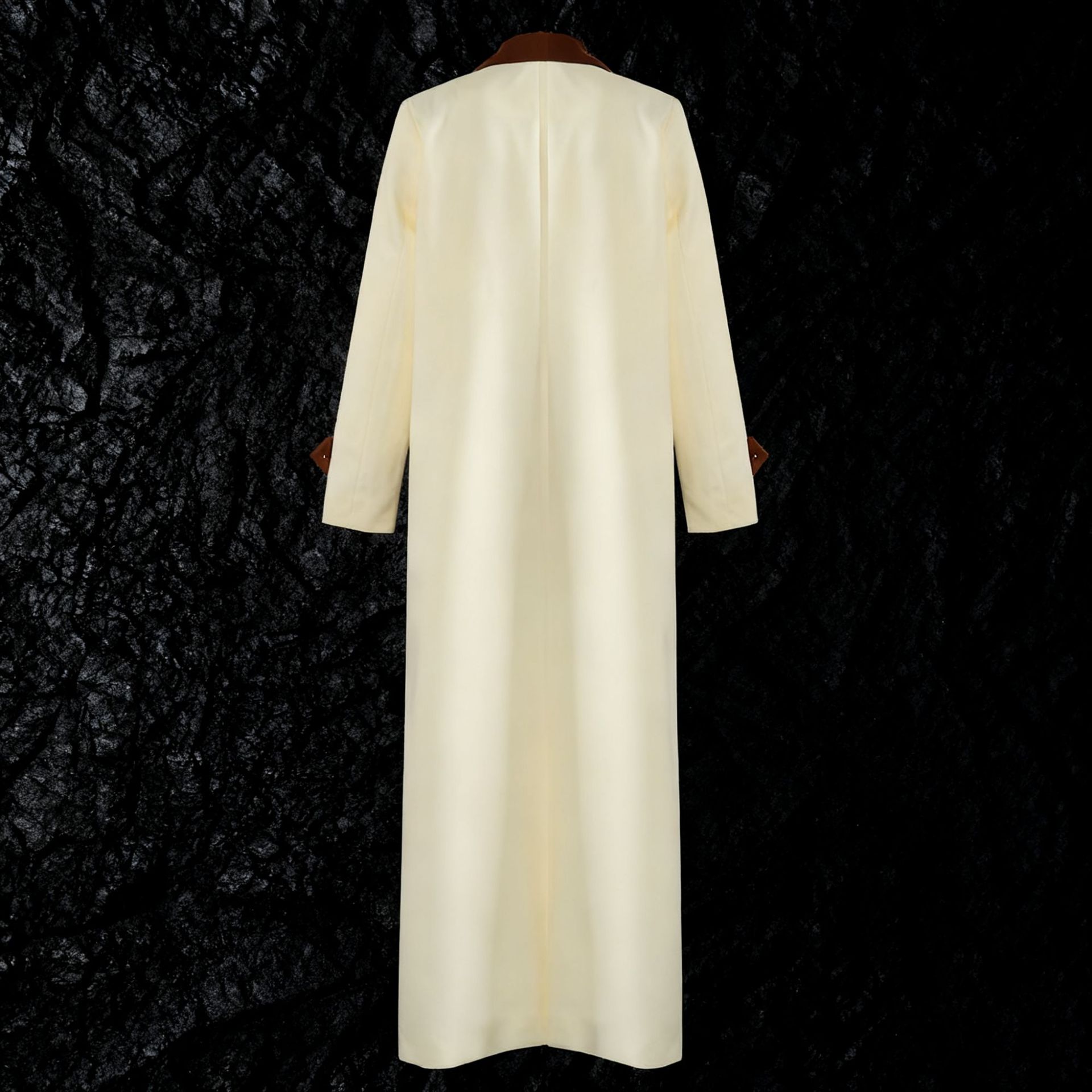 European and American fashion brand high-end coat women's 2025 autumn and winter new item, lapel contrasting long sleeved three-dimensional cutting trench coat jacket European and American fashion brand high-end coat women's 2025 autumn and winter new item, lapel contrasting long sleeved three-dimensional cutting trench coat jacket