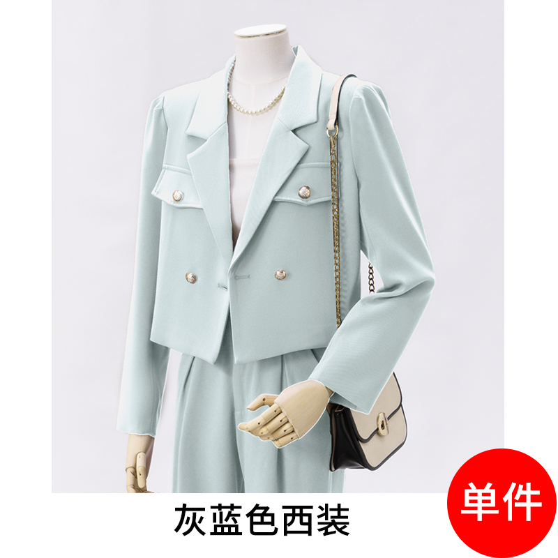 2025 Short Suit Set for Women's Autumn New Fashionable and Simple Style Goddess Style Commuter Professional Suit Coat 2025 Short Suit Set for Women's Autumn New Fashionable and Simple Style Goddess Style Commuter Professional Suit Coat