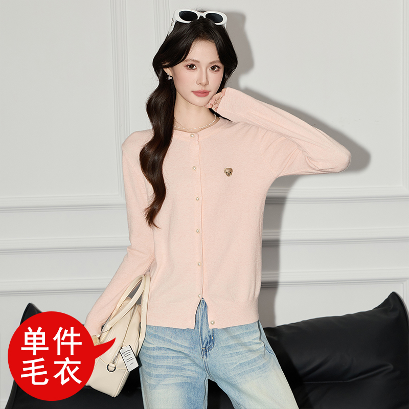 Fashionable western-style knitted cardigan women's 2025 autumn new design sense, niche temperament, casual versatile long sleeved sweater Fashionable western-style knitted cardigan women's 2025 autumn new design sense, niche temperament, casual versatile long sleeved sweater