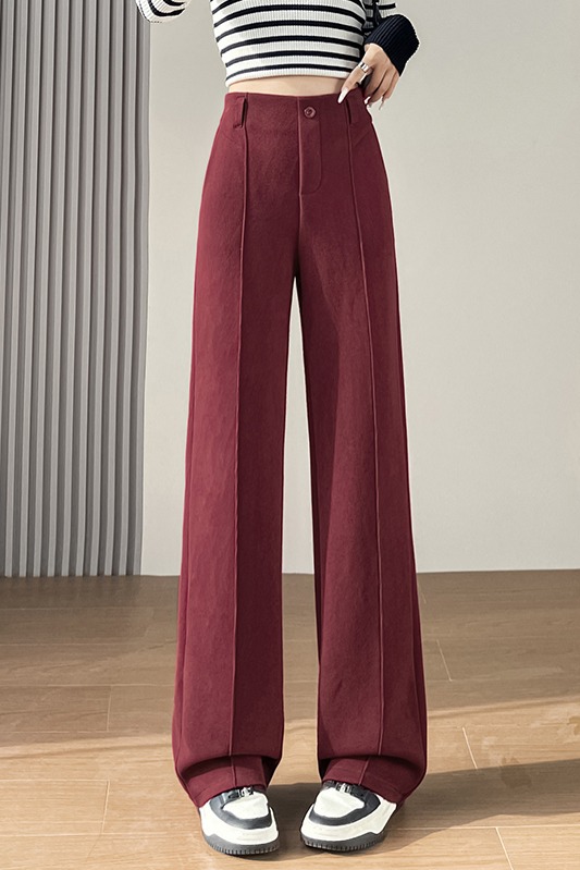 Fashionable and minimalist casual suit pants for women in early autumn 2025, with a niche design and versatile wide leg pants for commuting Fashionable and minimalist casual suit pants for women in early autumn 2025, with a niche design and versatile wide leg pants for commuting