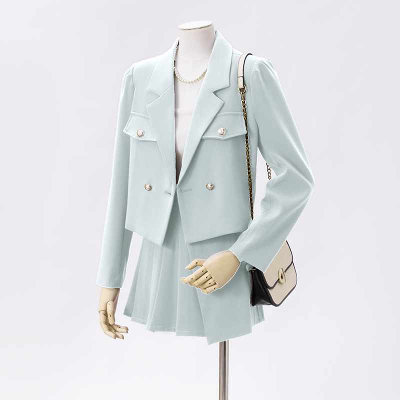 2025 Short Suit Set for Women's Autumn New Fashionable and Simple Style Goddess Style Commuter Professional Suit Coat 2025 Short Suit Set for Women's Autumn New Fashionable and Simple Style Goddess Style Commuter Professional Suit Coat