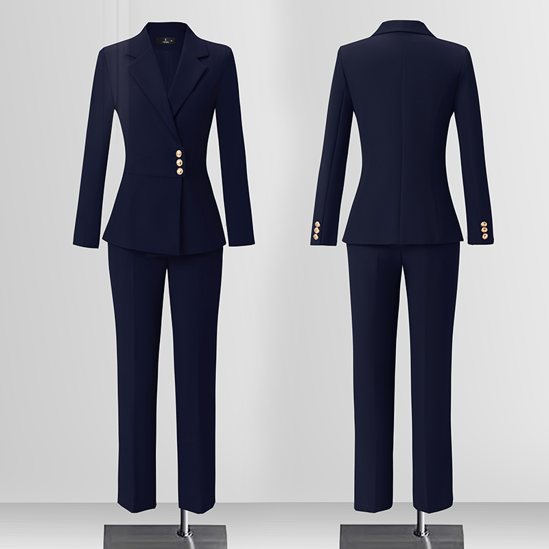 Commuting formal suit, professional suit, women's 2025 autumn new style, slim fit, slimming temperament, goddess style long sleeved suit Commuting formal suit, professional suit, women's 2025 autumn new style, slim fit, slimming temperament, goddess style long sleeved suit