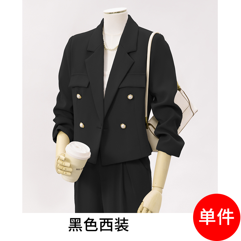 Fashion Korean version short suit for women 2025 early autumn new style simple and capable temperament commuting short suit Fashion Korean version short suit for women 2025 early autumn new style simple and capable temperament commuting short suit