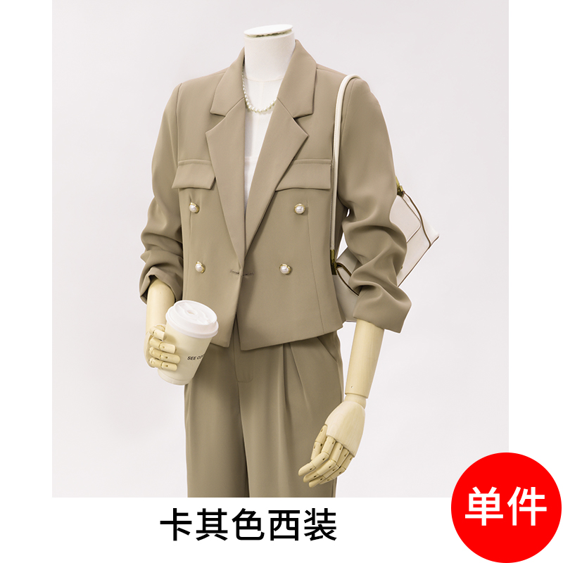 Fashion Korean version short suit for women 2025 early autumn new style simple and capable temperament commuting short suit Fashion Korean version short suit for women 2025 early autumn new style simple and capable temperament commuting short suit