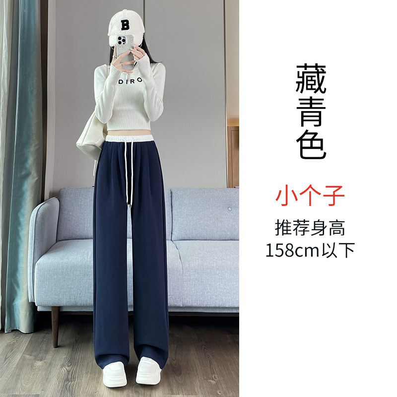 2025 Velvet Thickened Warm Sports Pants for Women's Autumn and Winter Fashion, Simple and Versatile, Elastic Waist, Wide Leg Pants 2025 Velvet Thickened Warm Sports Pants for Women's Autumn and Winter Fashion, Simple and Versatile, Elastic Waist, Wide Leg Pants