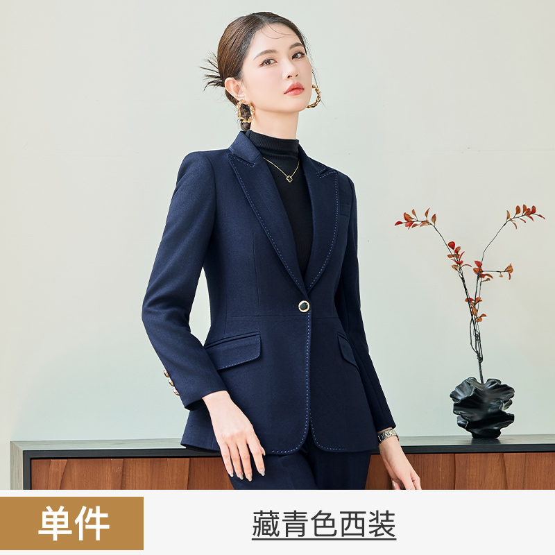 Women's professional workwear suit set 2025 early autumn slim fit and slimming one button commuting formal wear long sleeved suit Women's professional workwear suit set 2025 early autumn slim fit and slimming one button commuting formal wear long sleeved suit