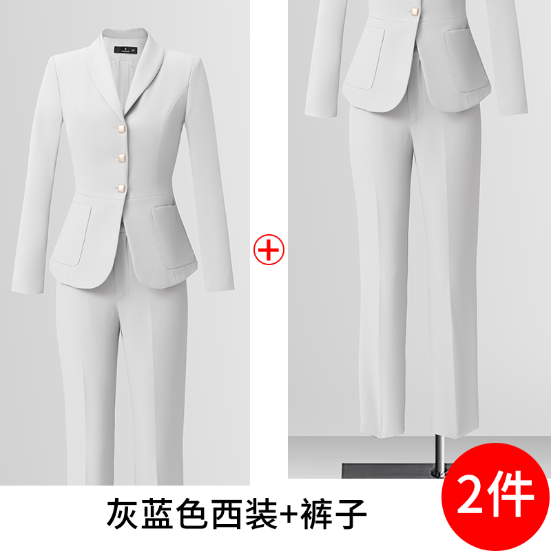 High end single breasted suit set for women 2025 early autumn new slim fit and slimming temperament goddess style commuter suit High end single breasted suit set for women 2025 early autumn new slim fit and slimming temperament goddess style commuter suit