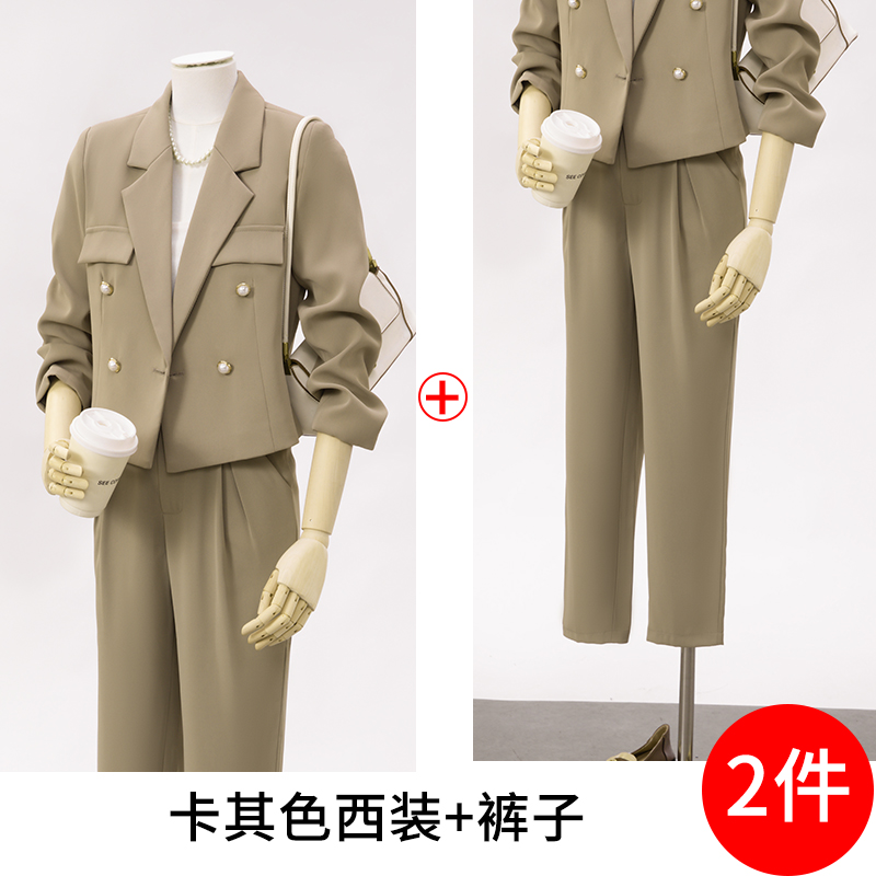 Fashion Korean version short suit for women 2025 early autumn new style simple and capable temperament commuting short suit Fashion Korean version short suit for women 2025 early autumn new style simple and capable temperament commuting short suit