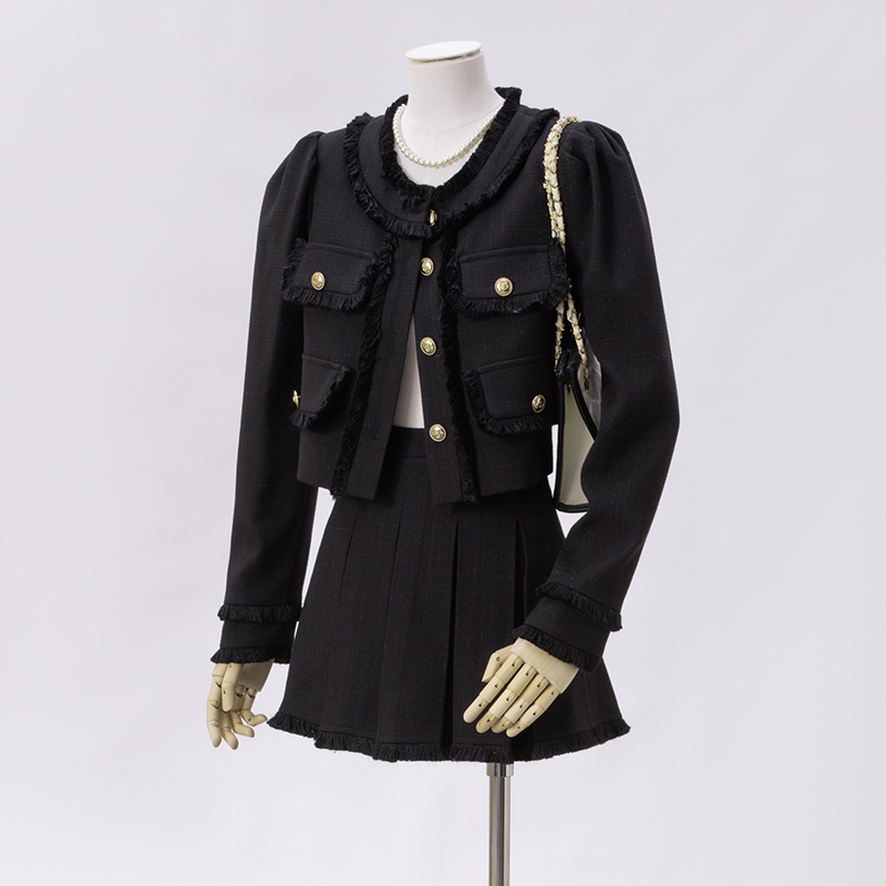 Xiaoxiang style short jacket for women 2025 early autumn new design, niche temperament, socialite style suit and skirt two-piece set