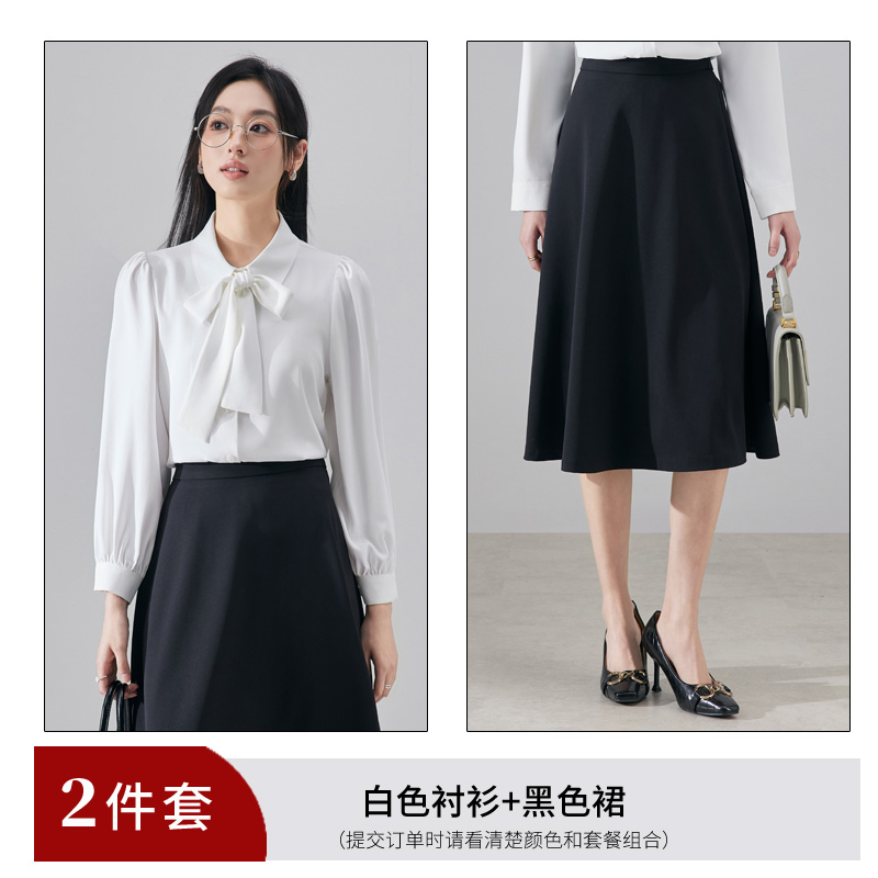 2025 design style western-style age reducing ribbon shirt for women's early autumn new fashionable and simple temperament versatile long sleeved shirt 2025 design style western-style age reducing ribbon shirt for women's early autumn new fashionable and simple temperament versatile long sleeved shirt