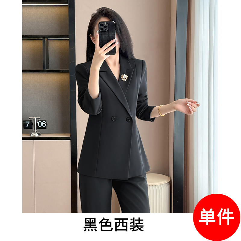 Casual temperament gray suit for women 2025 early autumn new style fashionable and simple goddess style commuting long sleeved suit Casual temperament gray suit for women 2025 early autumn new style fashionable and simple goddess style commuting long sleeved suit