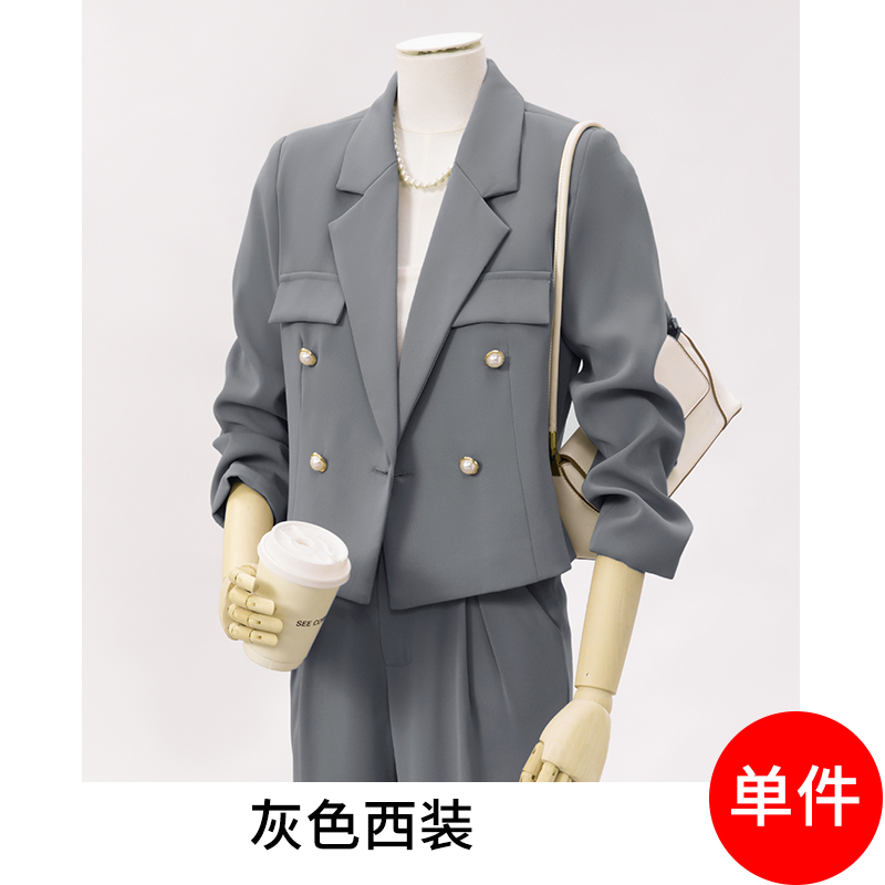 Fashion Korean version short suit for women 2025 early autumn new style simple and capable temperament commuting short suit Fashion Korean version short suit for women 2025 early autumn new style simple and capable temperament commuting short suit