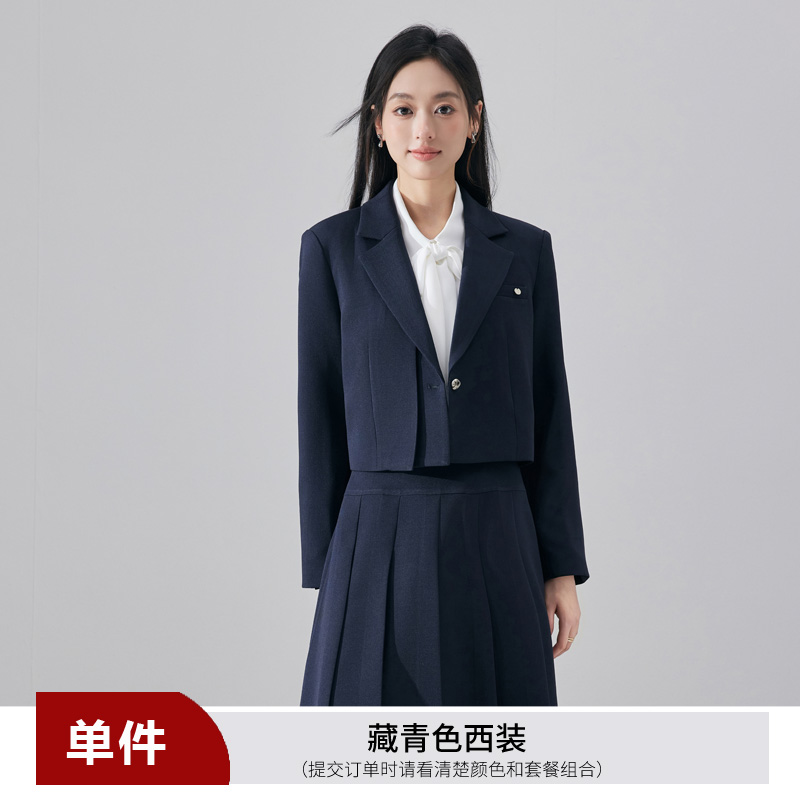 Short suit half skirt two-piece set professional women's clothing 2025 autumn new design sense temperament commuting small suit Short suit half skirt two-piece set professional women's clothing 2025 autumn new design sense temperament commuting small suit