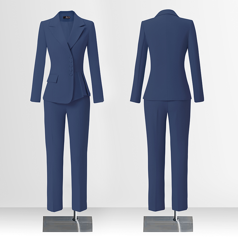 Temperament single breasted suit set for women in the autumn of 2025, with a simple and efficient design, and a niche commuting workwear Temperament single breasted suit set for women in the autumn of 2025, with a simple and efficient design, and a niche commuting workwear