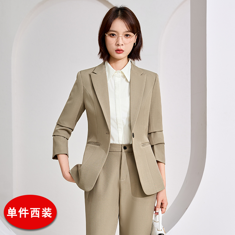 Workplace formal work clothes, suit set for women in autumn 2025, slim fit and slimming, one button commuting professional work clothes Workplace formal work clothes, suit set for women in autumn 2025, slim fit and slimming, one button commuting professional work clothes
