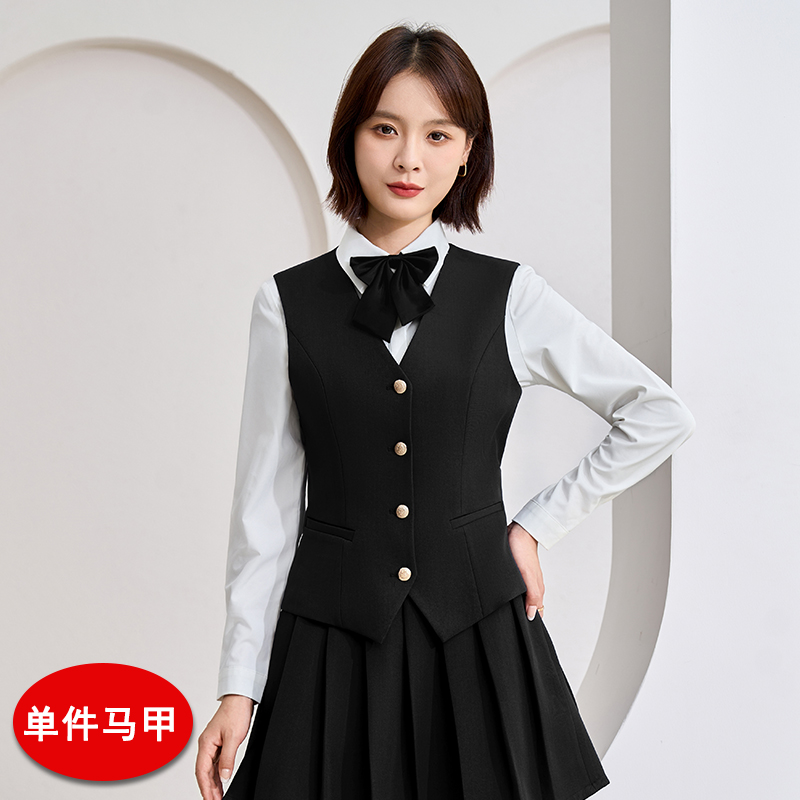 2025 high-end single breasted vest set for women's autumn slimming and slimming commuting formal wear, with a V-neck vest as the base layer 2025 high-end single breasted vest set for women's autumn slimming and slimming commuting formal wear, with a V-neck vest as the base layer