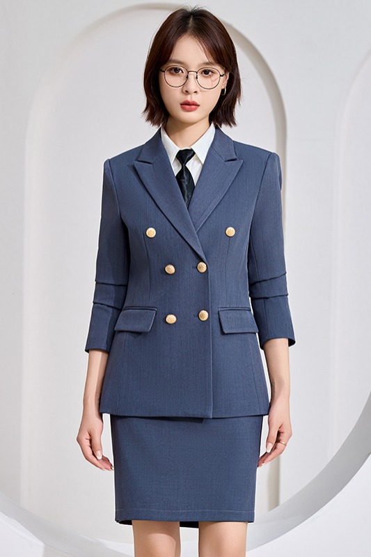 High end professional women's double breasted suit set for women in early autumn 2025, simple and capable temperament, commuting formal suit High end professional women's double breasted suit set for women in early autumn 2025, simple and capable temperament, commuting formal suit