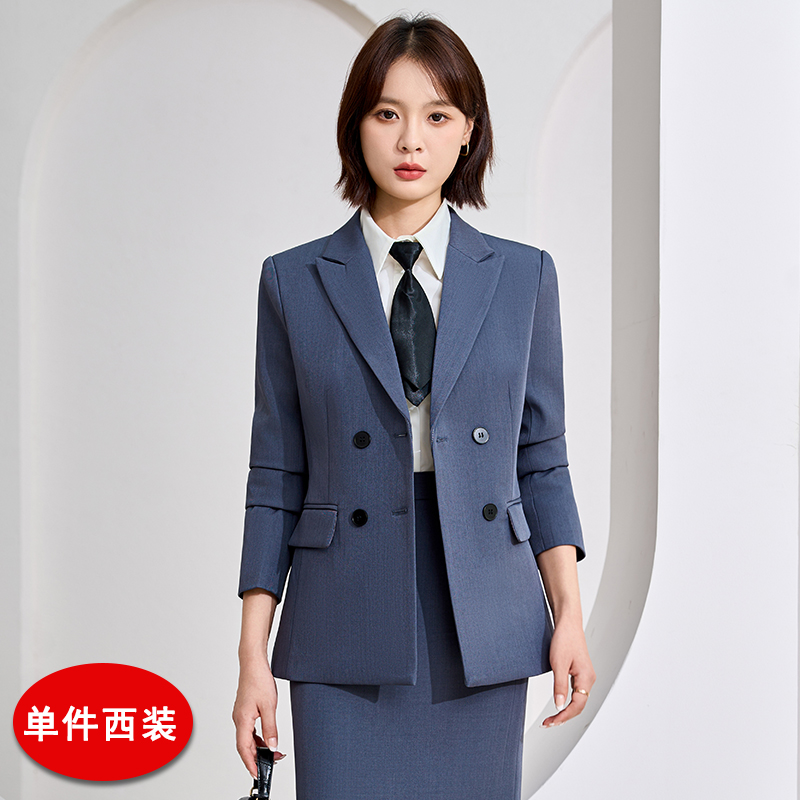 Professional work clothes, double breasted suit jacket, women's 2025 autumn high-end commuting business formal suit set Professional work clothes, double breasted suit jacket, women's 2025 autumn high-end commuting business formal suit set