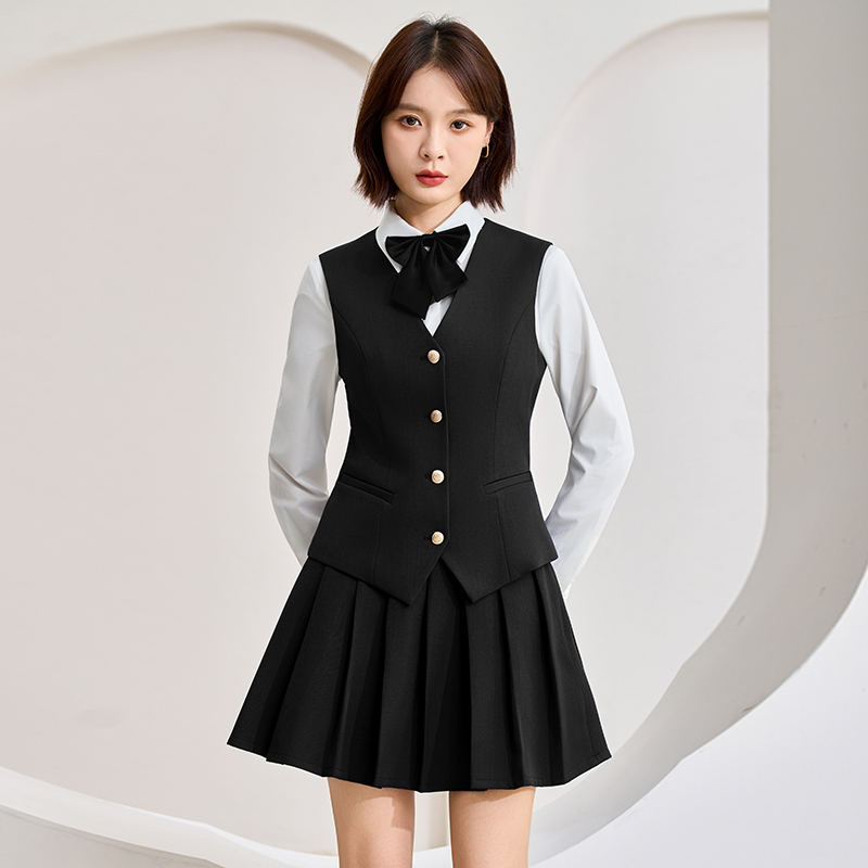 2025 high-end single breasted vest set for women's autumn slimming and slimming commuting formal wear, with a V-neck vest as the base layer 2025 high-end single breasted vest set for women's autumn slimming and slimming commuting formal wear, with a V-neck vest as the base layer