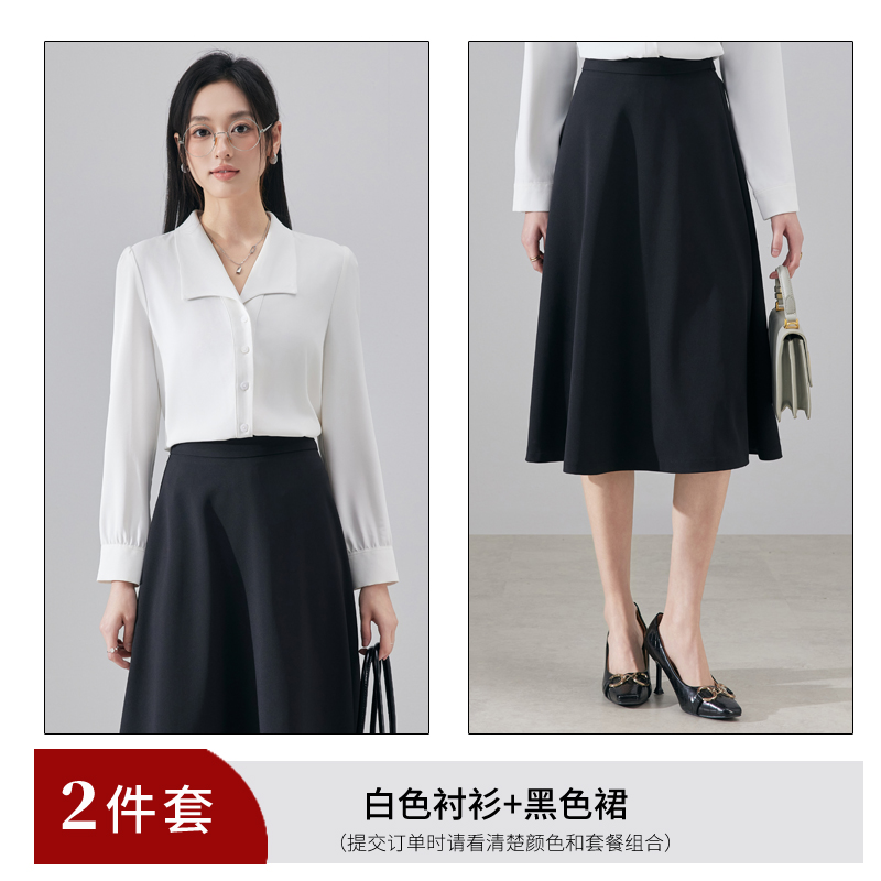 Fashionable and stylish blue shirt for reducing age, women's 2025 autumn new casual versatile OL fashionable and simple shirt Fashionable and stylish blue shirt for reducing age, women's 2025 autumn new casual versatile OL fashionable and simple shirt