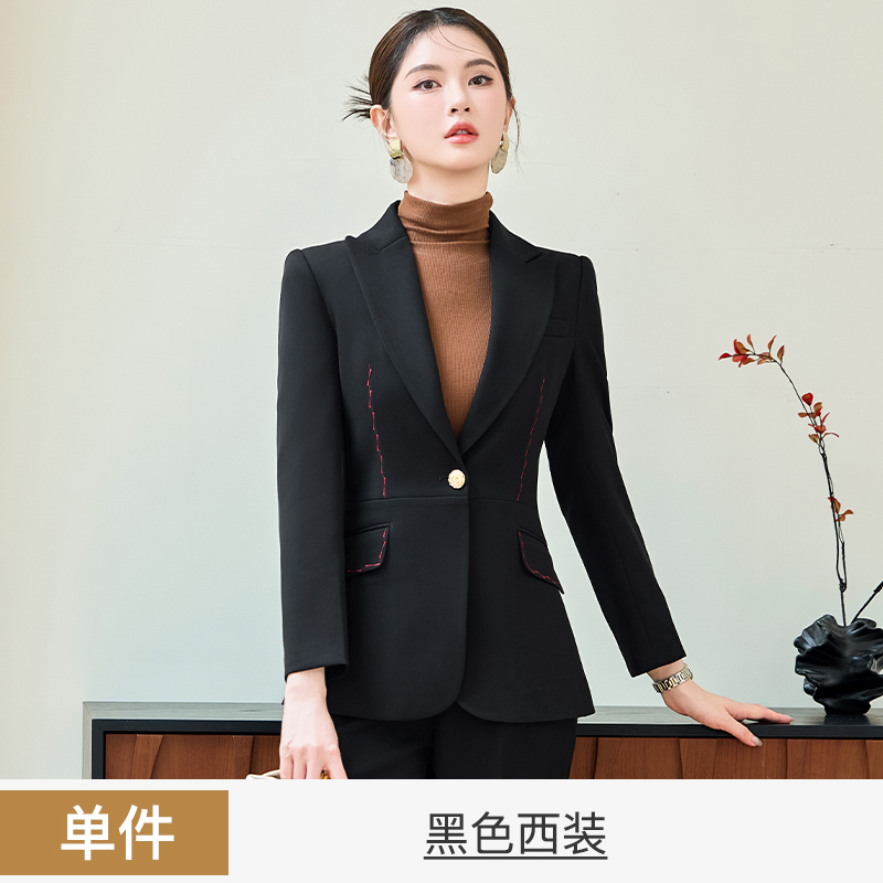 High end professional workwear, suit jacket, women's autumn new style, simple and capable temperament, commuting formal two-piece set High end professional workwear, suit jacket, women's autumn new style, simple and capable temperament, commuting formal two-piece set