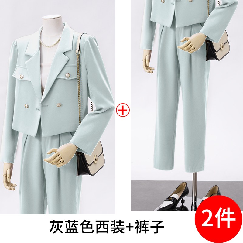 2025 Short Suit Set for Women's Autumn New Fashionable and Simple Style Goddess Style Commuter Professional Suit Coat 2025 Short Suit Set for Women's Autumn New Fashionable and Simple Style Goddess Style Commuter Professional Suit Coat