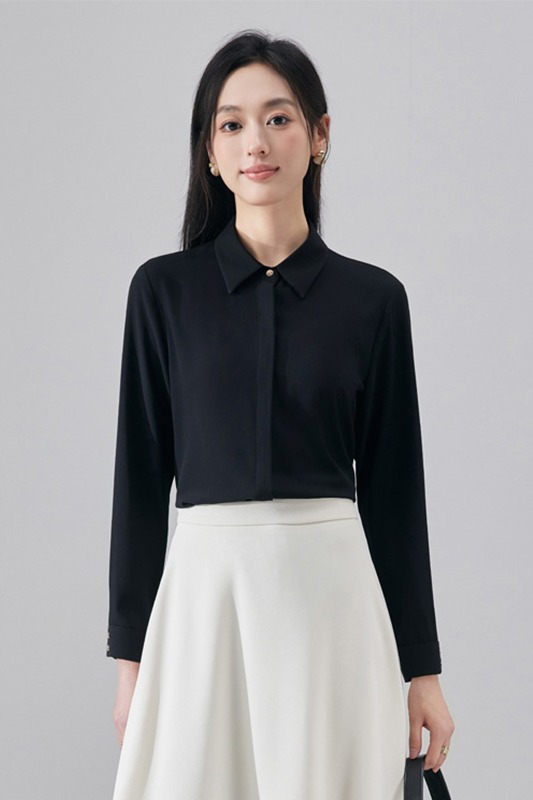 Fashionable and minimalist white shirt, women's 2025 early autumn Korean style casual versatile commuting shirt set Fashionable and minimalist white shirt, women's 2025 early autumn Korean style casual versatile commuting shirt set