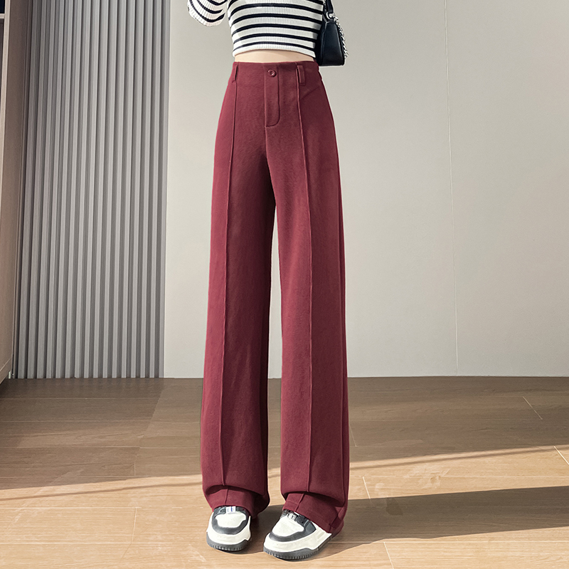 Fashionable and minimalist casual suit pants for women in early autumn 2025, with a niche design and versatile wide leg pants for commuting Fashionable and minimalist casual suit pants for women in early autumn 2025, with a niche design and versatile wide leg pants for commuting