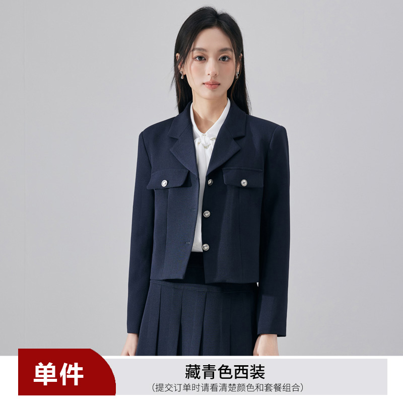 Fashionable and minimalist gray suit jacket for women's autumn design, niche temperament, high-end suit skirt two-piece set Fashionable and minimalist gray suit jacket for women's autumn design, niche temperament, high-end suit skirt two-piece set