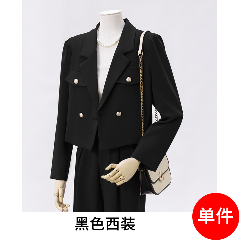 2025 Short Suit Set for Women's Autumn New Fashionable and Simple Style Goddess Style Commuter Professional Suit Coat 2025 Short Suit Set for Women's Autumn New Fashionable and Simple Style Goddess Style Commuter Professional Suit Coat