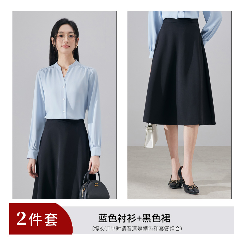 Fashionable and minimalist V-neck shirt, women's 2025 early autumn new design, niche temperament, versatile commuting shirt Fashionable and minimalist V-neck shirt, women's 2025 early autumn new design, niche temperament, versatile commuting shirt