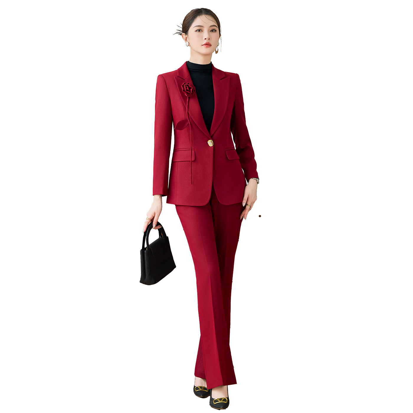 Unique design, high-end suit set, women's early autumn new style, fashionable and simple temperament, goddess style commuting work clothes Unique design, high-end suit set, women's early autumn new style, fashionable and simple temperament, goddess style commuting work clothes