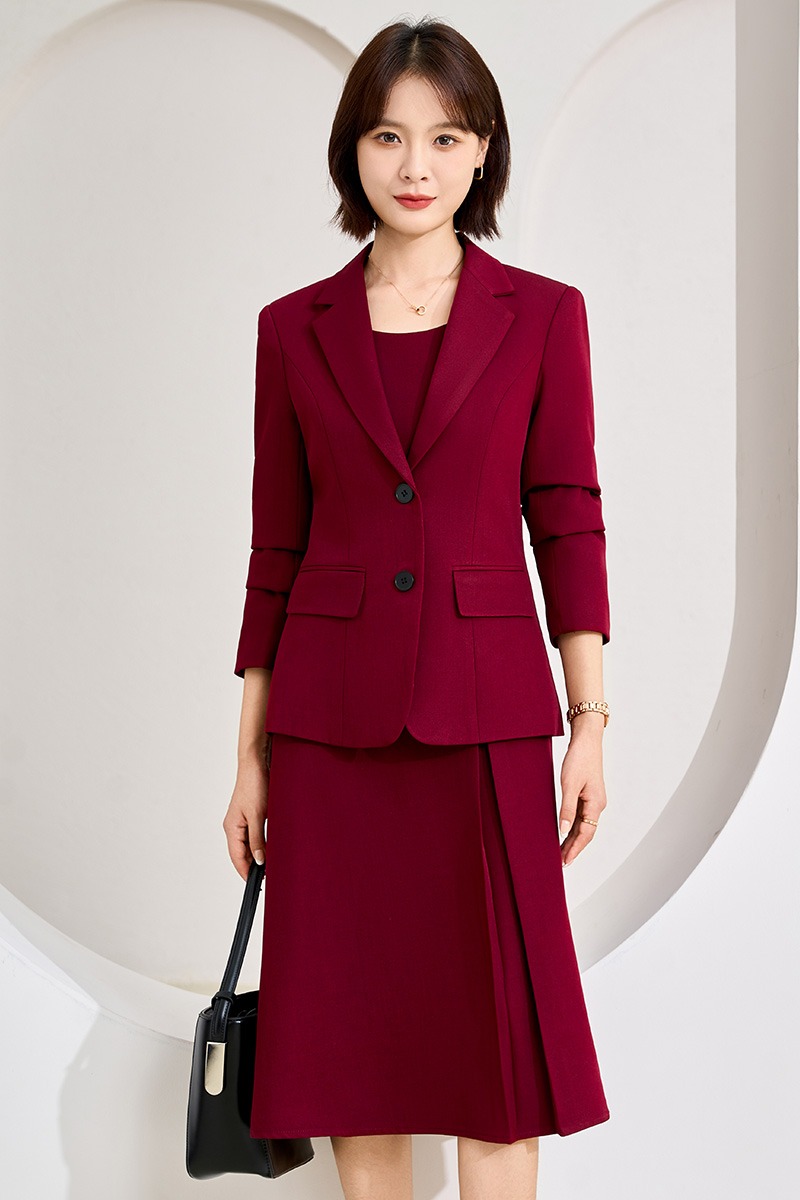 Commuting professional formal suit dress two-piece set for women 2025 early autumn new style simple and capable temperament work clothes Commuting professional formal suit dress two-piece set for women 2025 early autumn new style simple and capable temperament work clothes