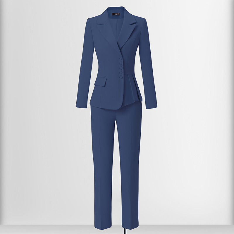 Temperament single breasted suit set for women in the autumn of 2025, with a simple and efficient design, and a niche commuting workwear