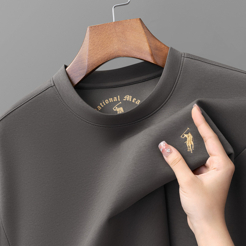 Paul genuine spring and autumn long sleeved T-shirt for middle-aged and young men, round neck casual sports base shirt, pullover hoodie for men, T-shirt