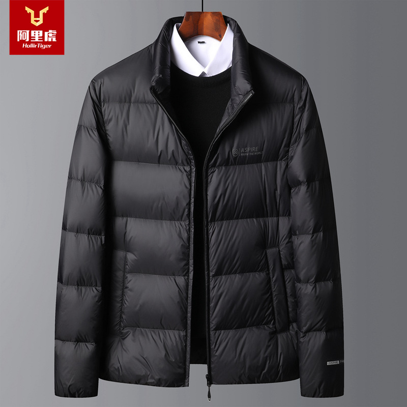 Winter simple and versatile down jacket for men, thickened for middle-aged and young people to keep warm. Bread jacket for trendy men, thickened for warmth