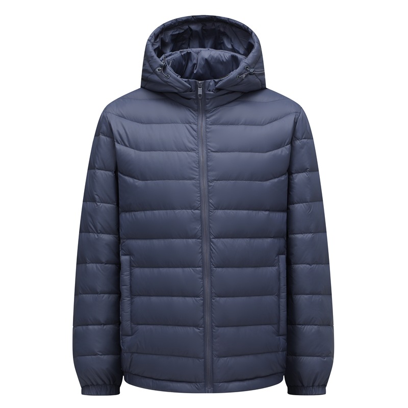 Down jacket lightweight down jacket for middle-aged and young men in autumn and winter, new men's warm down jacket with detachable cap